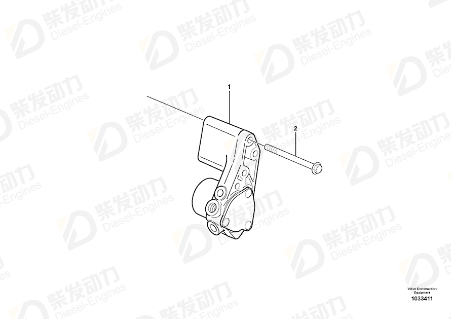 VOLVO Flange screw 993471 Drawing