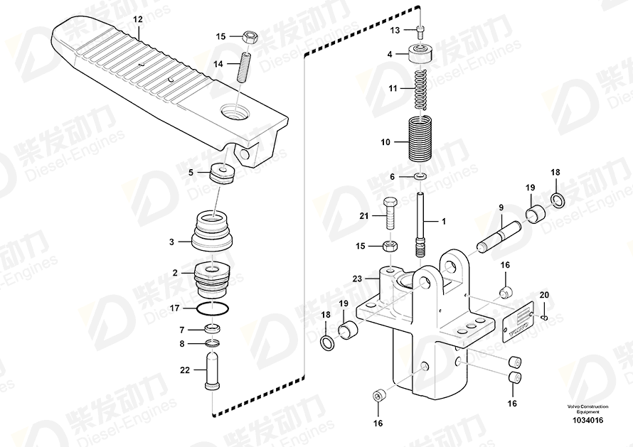 VOLVO Set screw 962939 Drawing