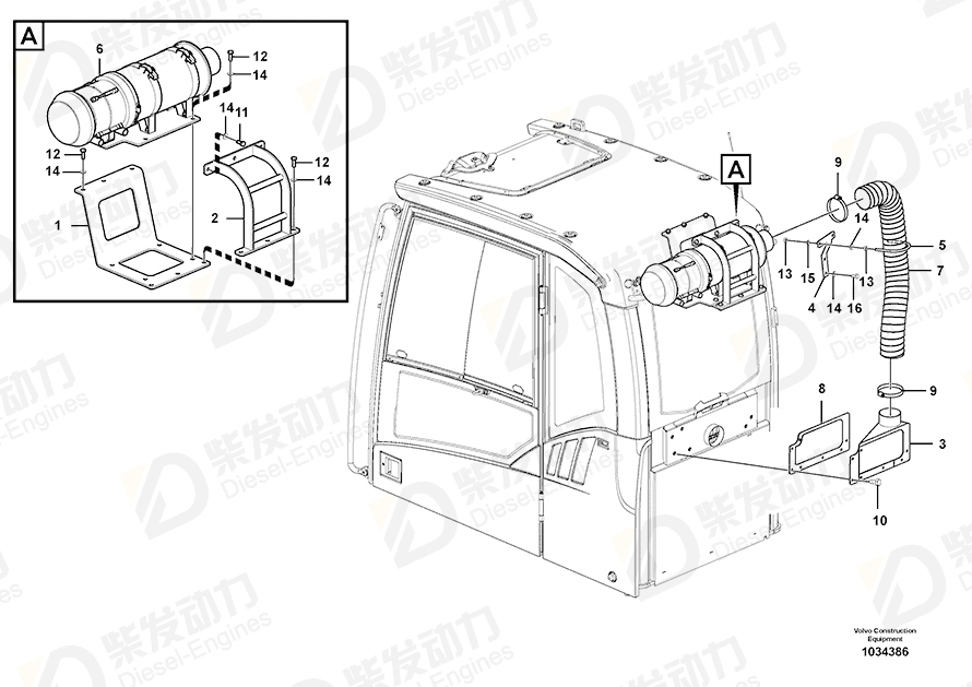 VOLVO Bracket 14568770 Drawing