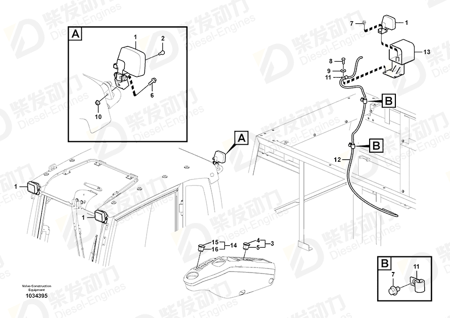 VOLVO Switch 14535344 Drawing