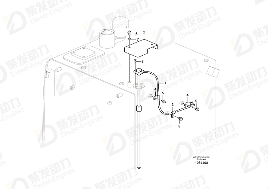 VOLVO Sensor 14540090 Drawing