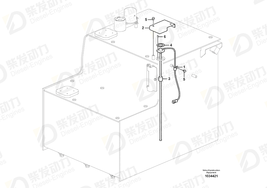 VOLVO Gasket 14553985 Drawing