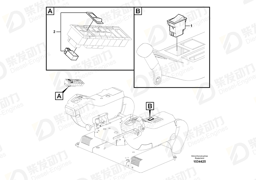 VOLVO Switch 14529206 Drawing