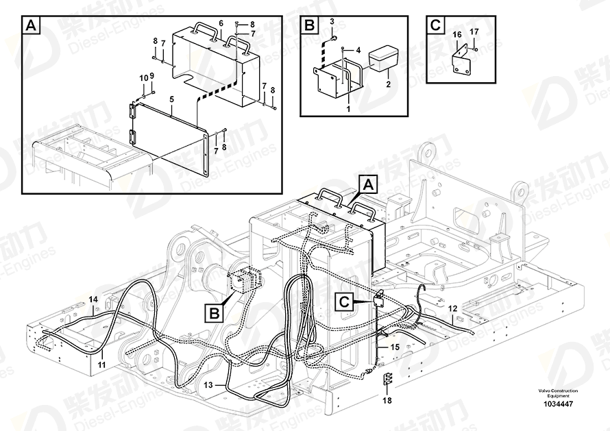 VOLVO Flange screw 965201 Drawing