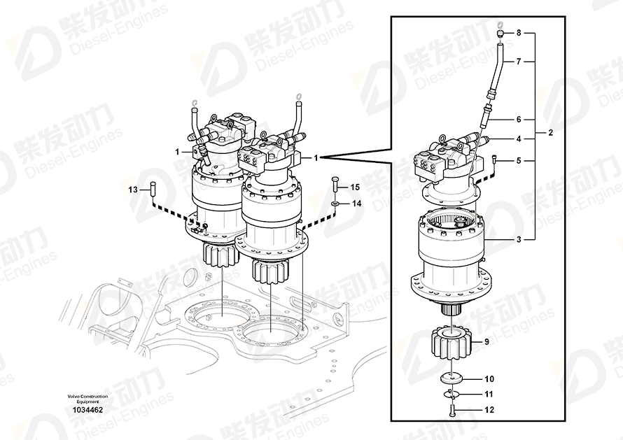 VOLVO Pipe 14588066 Drawing
