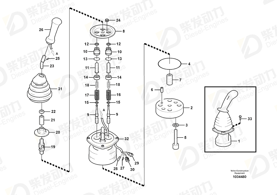 VOLVO Remote control valve 14557289 Drawing