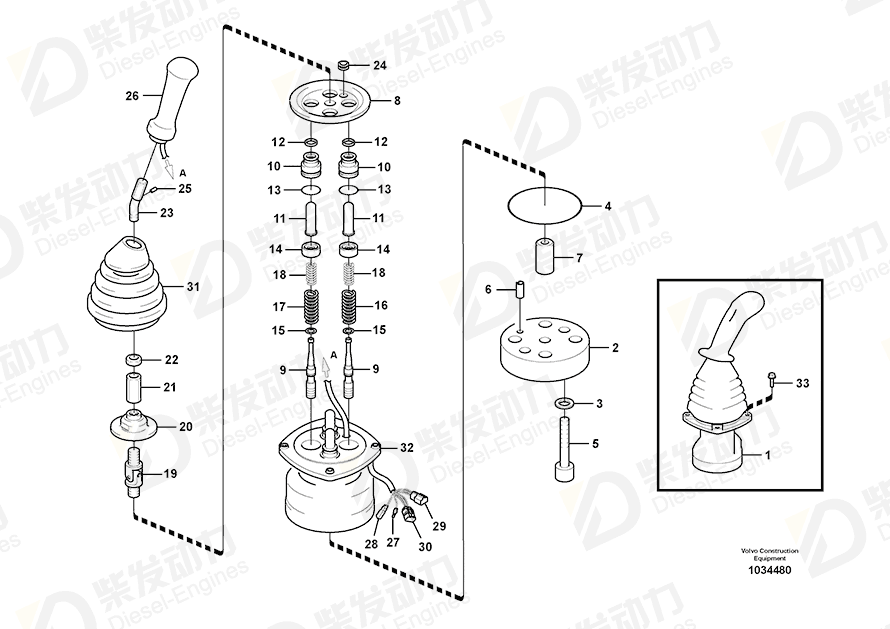 VOLVO Remote control valve 14557289 Drawing VOLVO Remote control valve 14557289 Drawing