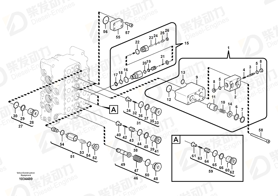 VOLVO Valve SA7270-11151 Drawing