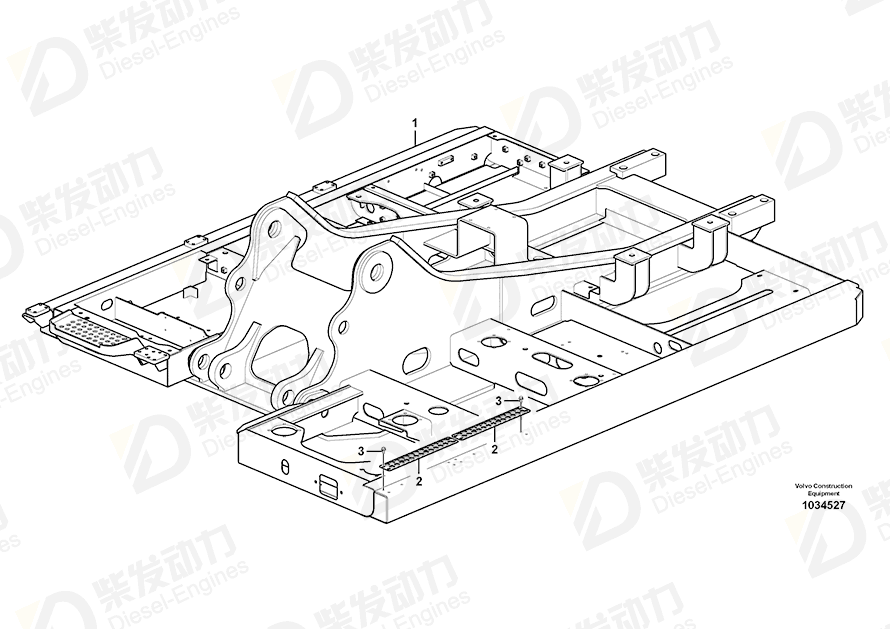 VOLVO Frame 14555346 Drawing