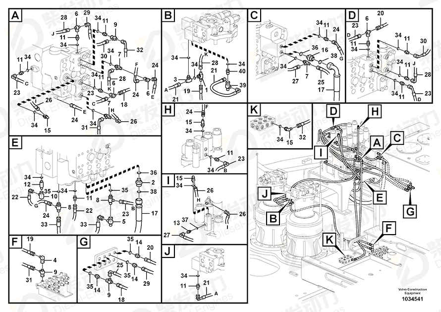 VOLVO T-nipple SA9411-95910 Drawing