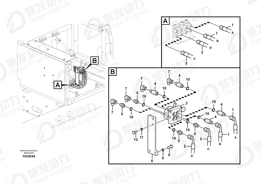 VOLVO Bracket 14543167 Drawing