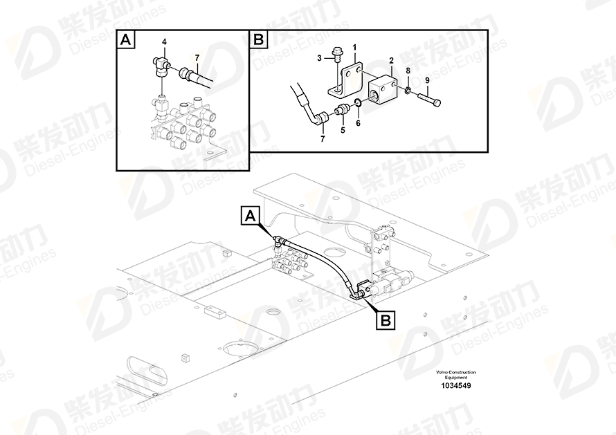 VOLVO Bracket 14517082 Drawing