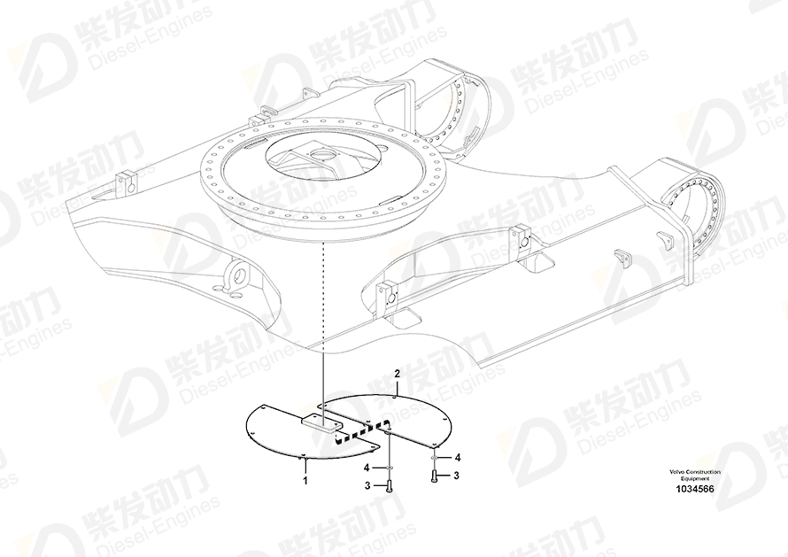 VOLVO Cover 14541892 Drawing
