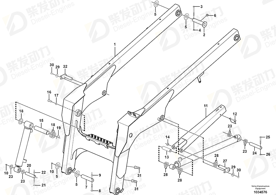 VOLVO Hexagon screw 955590 Drawing