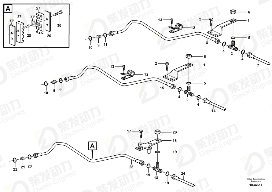 VOLVO Bracket 11059858 Drawing