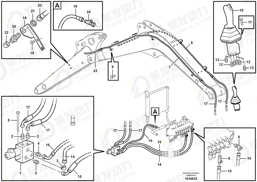 VOLVO Flange screw 973096 Drawing