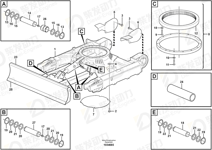 VOLVO Cage nut 11802485 Drawing