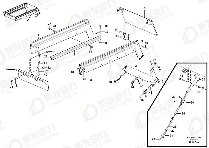 VOLVO Flange Lock Nut 13967924 Drawing