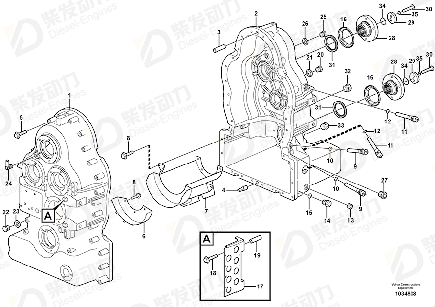 VOLVO Induction sensor 4880804 Drawing