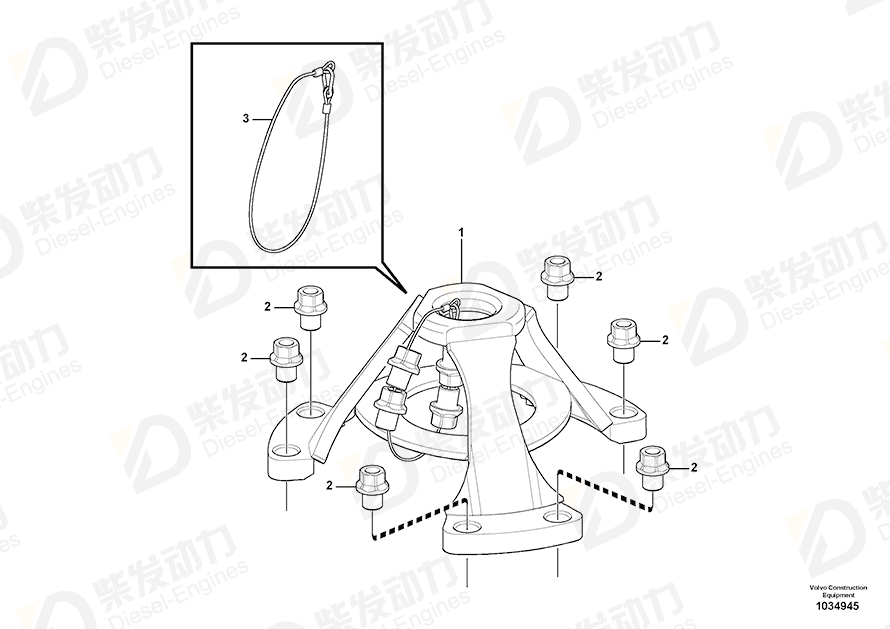VOLVO Lifting tool 15011655 Drawing VOLVO Lifting tool 15011655 Drawing