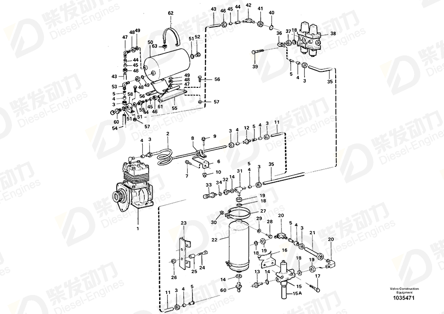 VOLVO Mounting strap 1613637 Drawing