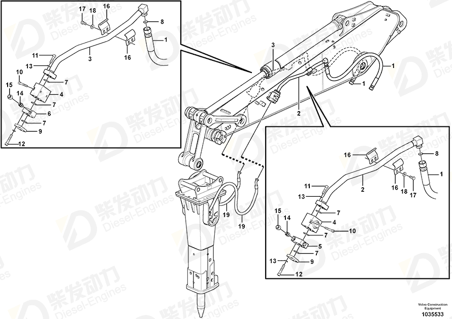 VOLVO Block 14535582 Drawing