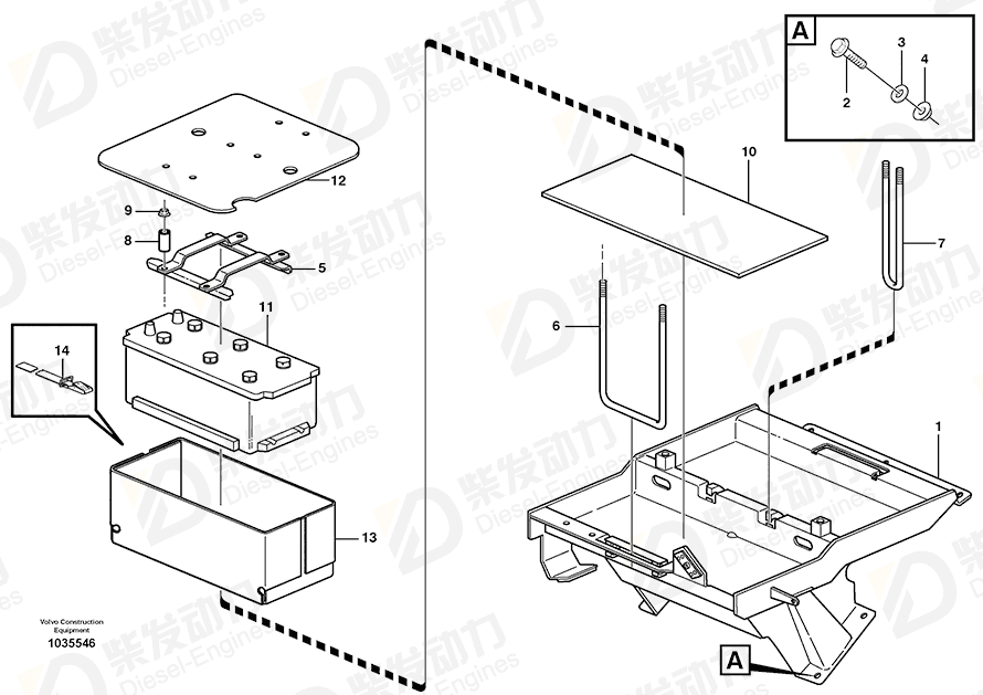 VOLVO Spacer sleeve 11112659 Drawing VOLVO Spacer sleeve 11112659 Drawing