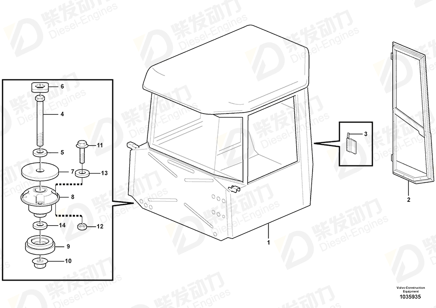 VOLVO Cab 37143 Drawing