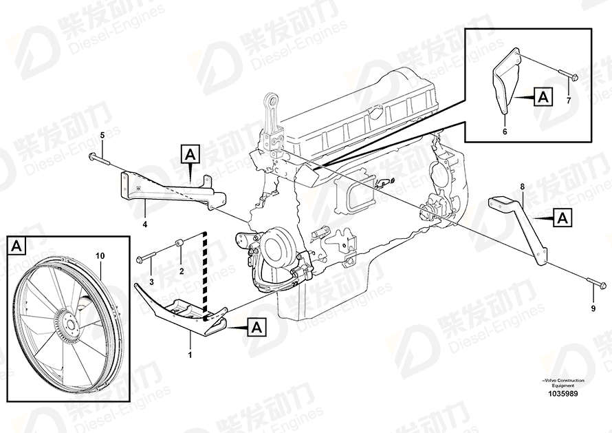 VOLVO Bracket 11158255 Drawing