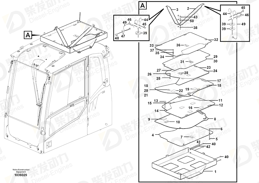 VOLVO Split pin 15071164 Drawing