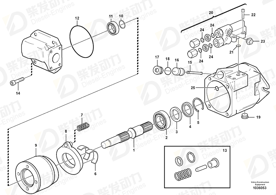 VOLVO Roller bearing 11704546 Drawing