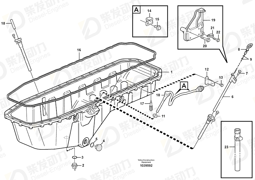 VOLVO Bracket 11423008 Drawing