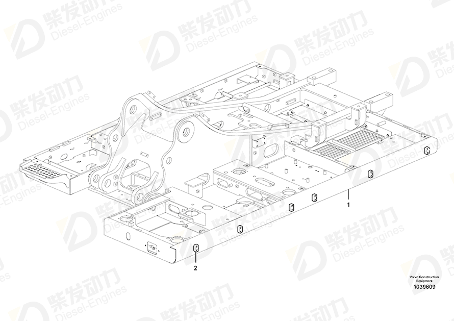 VOLVO Frame 14558517 Drawing