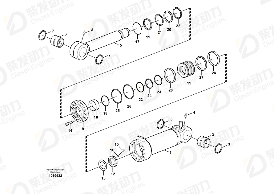 VOLVO Bushing 14517186 Drawing