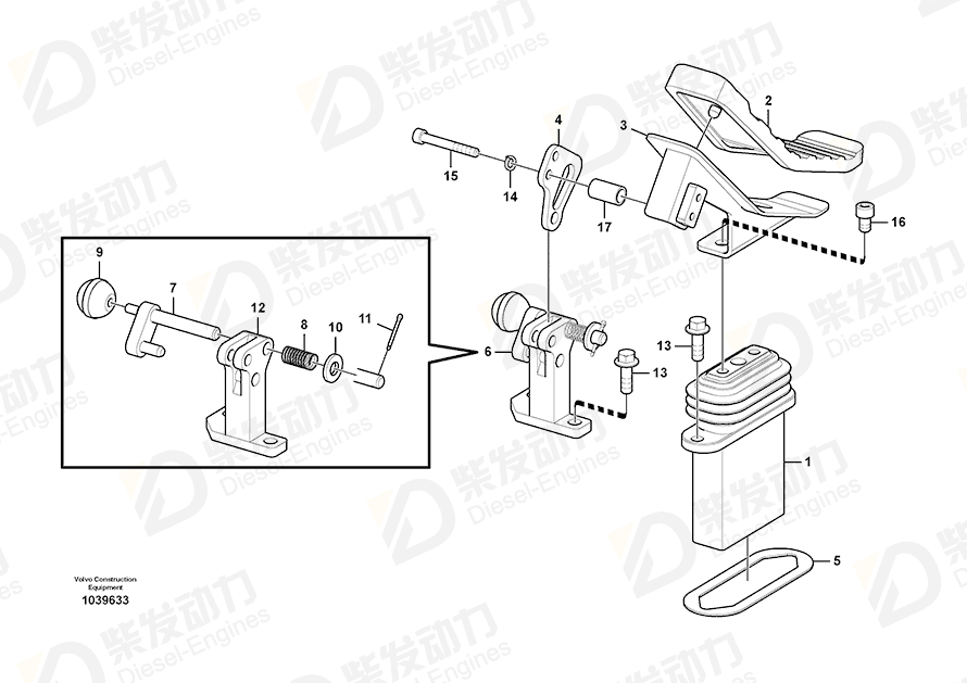 VOLVO Bracket 14550791 Drawing