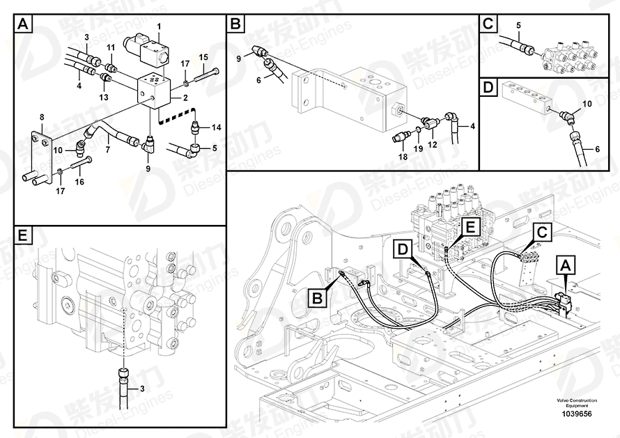 VOLVO Bracket 14574235 Drawing