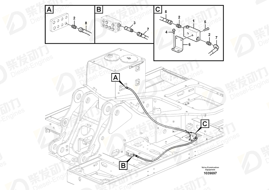 VOLVO Block 14588129 Drawing