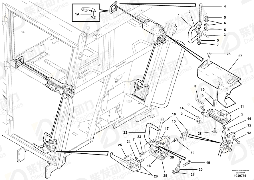 VOLVO Six point socket screw 969727 Drawing
