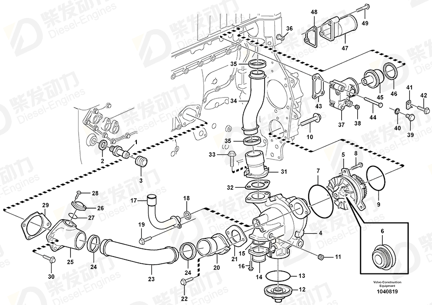 VOLVO O-ring 975687 Drawing