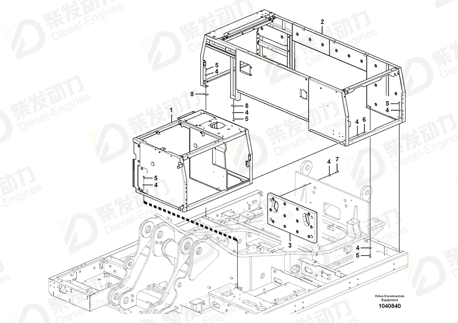 VOLVO Frame 14613565 Drawing