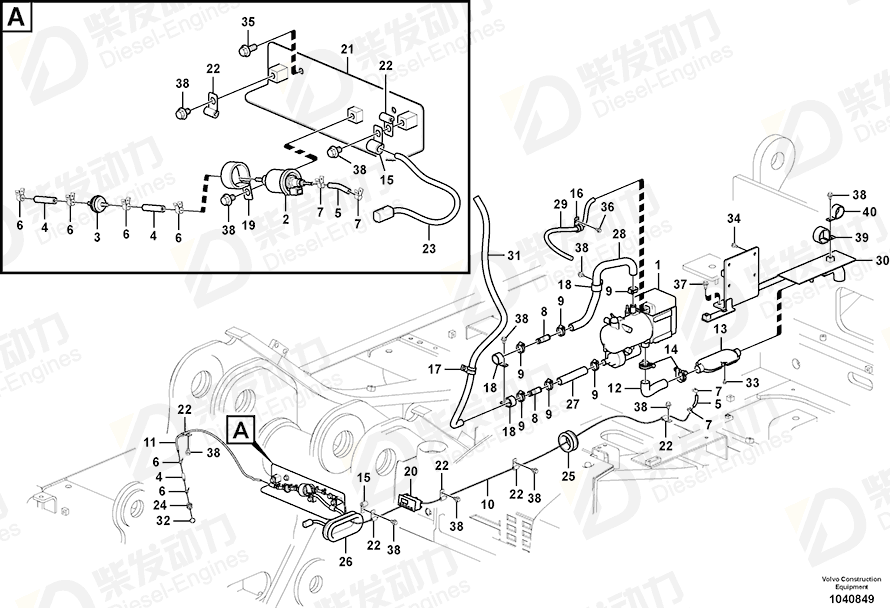 VOLVO Grommet 14585116 Drawing