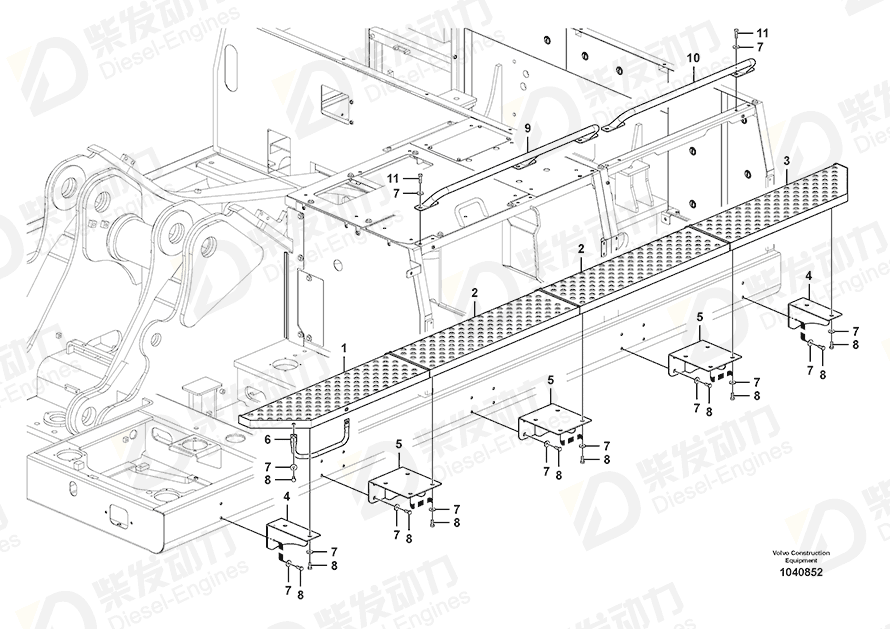 VOLVO Walk way 14528593 Drawing