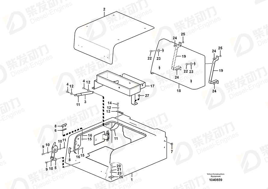 VOLVO Support 14513034 Drawing