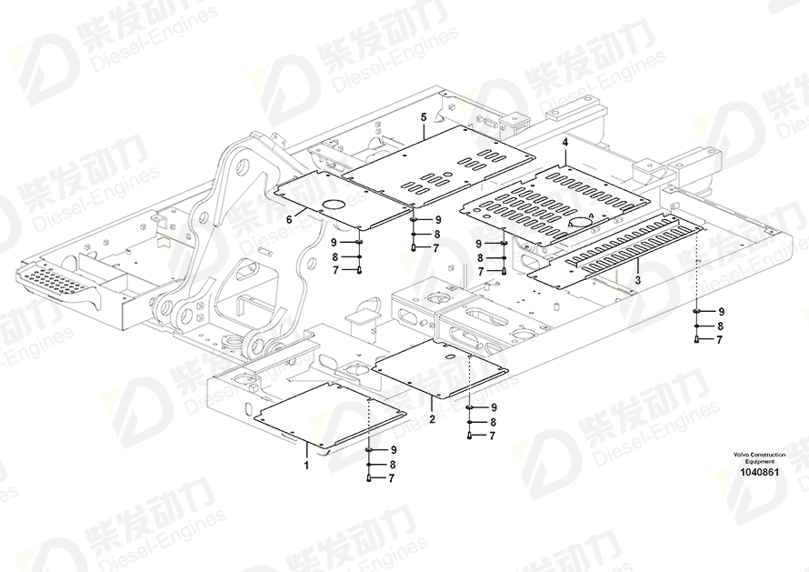 VOLVO Cover 14531798 Drawing