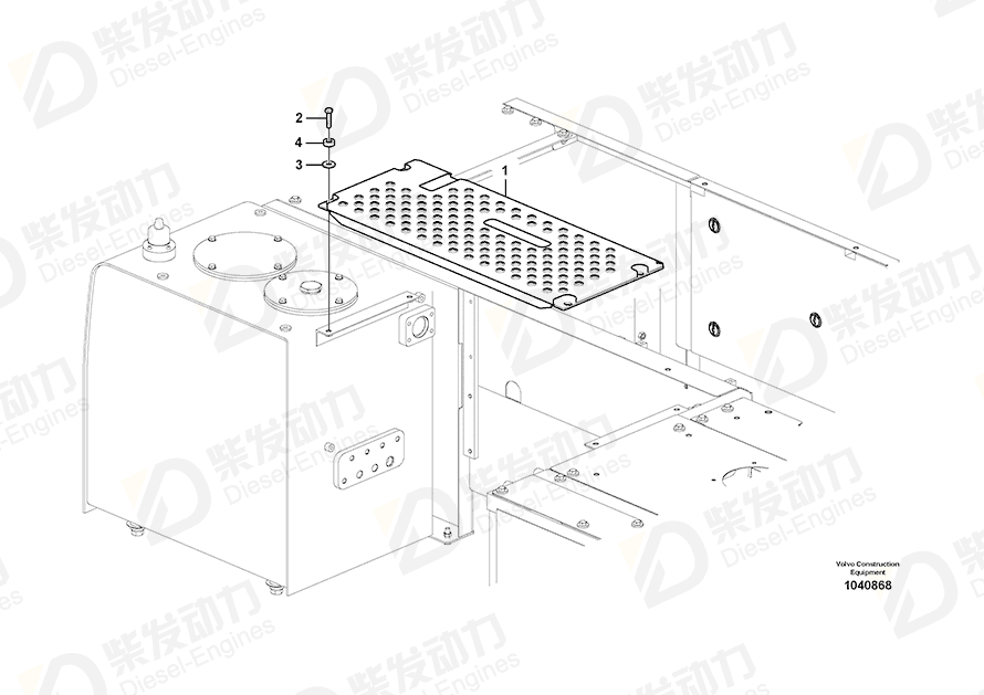 VOLVO Cover 14586938 Drawing