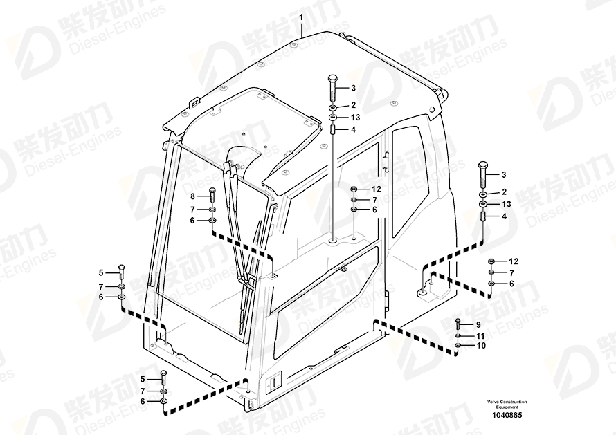 VOLVO Cab 14616179 Drawing