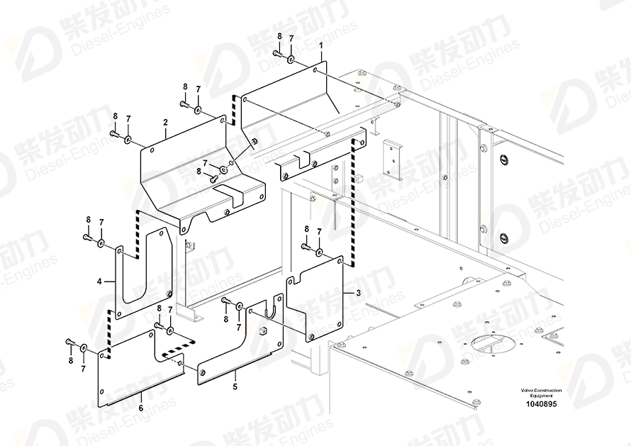 VOLVO Cover 14566035 Drawing