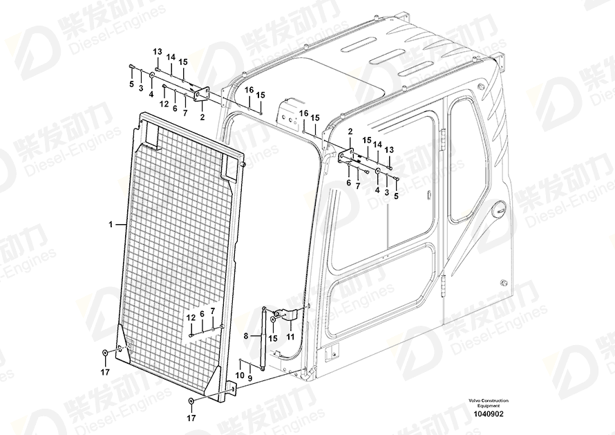 VOLVO Bracket 14514370 Drawing