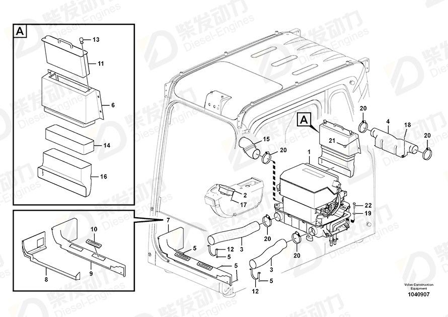 VOLVO Screw 13965175 Drawing