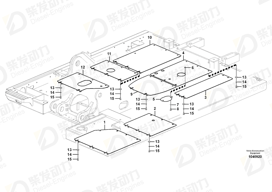 VOLVO Cover 14597606 Drawing